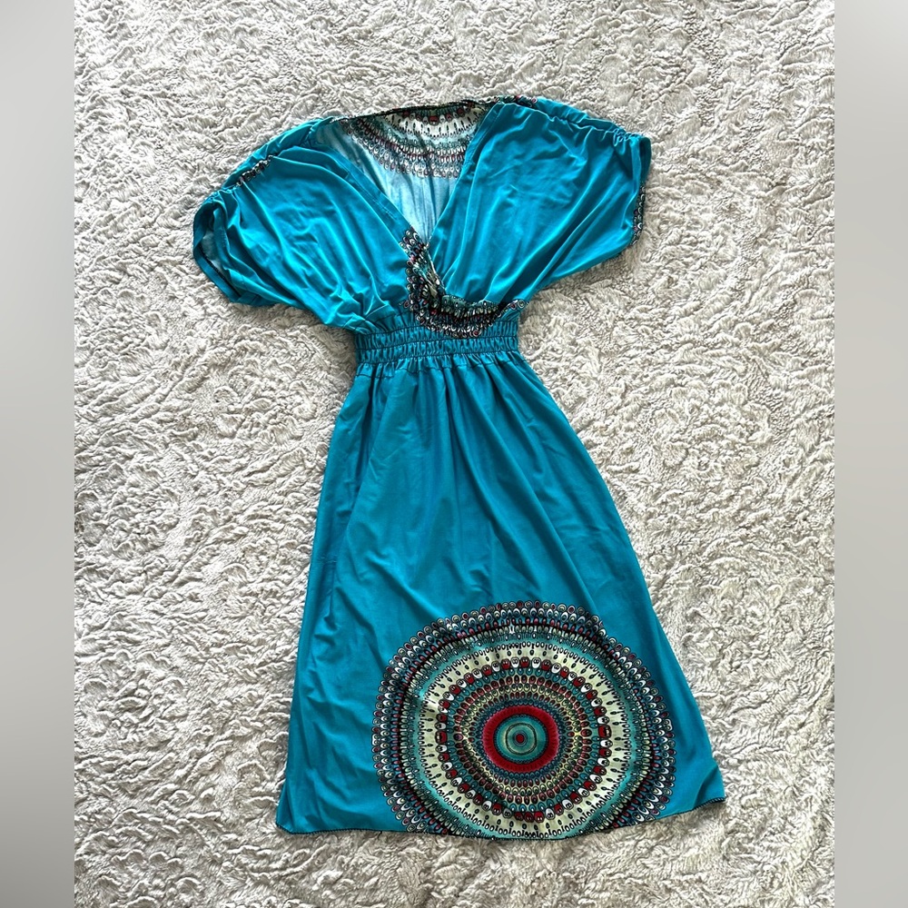 Baby blue Bahamas beach dress